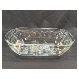 (B) Anchor Hocking Savannah Clear Glass Floral