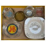 (D) Several Assorted Ashtrays As Pictured