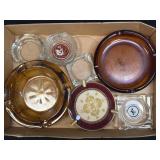 (D) Several Assorted Ashtrays As Pictured