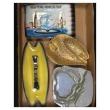 (D) Several Assorted Ashtrays As Pictured