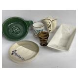 (D) Assorted Items including Wall Pocket Pottery