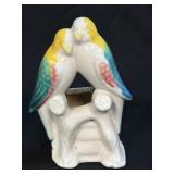 (D) Vintage Morton Pottery Parakeet Love Birds