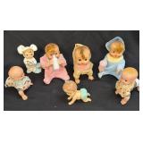 (D) Assorted Vintage Dolls Including 3 ï¿½Modern