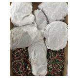 (D) Retro Christmas Decor Bead Garlands 8+ Count