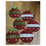 (D) Assorted Retro Christmas Decor as Shown