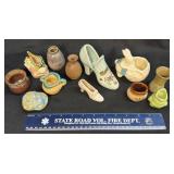 (D) Several Assorted Pottery Pieces As Pictured