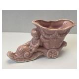 (B) Vintage McCoy Pottery Angel Riding Snail