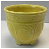 (B) Vintage Footed Studio Art Pottery Planter USA