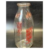 (B) Vintage Maple Hurst Farms Bound Brook N.J Milk
