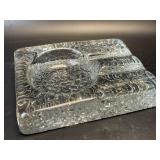 (B) Vintage Scandinavian-Style Glass Ashtray 7ï¿½