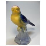 (B) Vintage Royal Copley - Yellow/Blue Sparrow