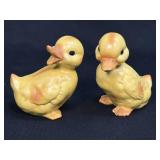 (D) Vintage Pair 2 LEFTON Yellow 3.5' Ducks