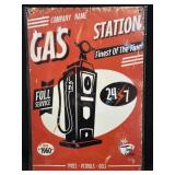 (D) 8ï¿½ X 11.75ï¿½ Metal Sign As Pictured