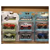 (D) 6 Jada Diecast Just Trucks As Pictured NIB