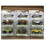 (D) 6 Jada Diecast Just Trucks As Pictured NIB