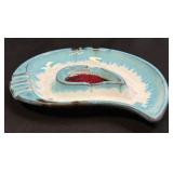 (A) Vintage Art Pottery Astray Blue and White