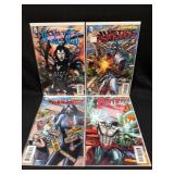 (D) 4 Assorted Comic Books As Pictured