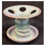 (A) Handmade Ceramic Toothbrush Holder Signed