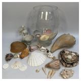 (E) Vintage-Style Glass Vase With a Decorative