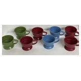 (F) 8 pc Plastic Solo Cozy Cup Holders as Shown