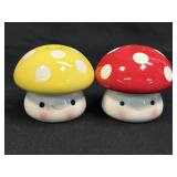 (A) Red Yellow Capped Mushroom Salt Pepper