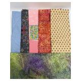 (M) Assorted Quilting Material As Pictured