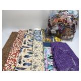 (M) Assorted Quilting Material And Pieces As