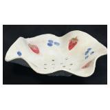 (A) Vintage Handcrafted Footed Ceramic Pottery