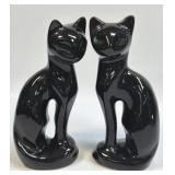 (A) Vintage MCM 8ï¿½ Ceramic Black Siamese Cat