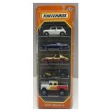 (G) 5 Matchbox Cars By Mattel in Original