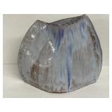 (F) Slab Built Ceramic Pottery Vase as Shown