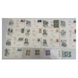 (SC) 13 First Day Of Issue Stamps 12 Social
