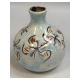 (E) Mexican Folk Art Pottery Bud Vase Featuring