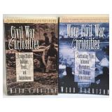 (E) 2 Paperback Books-Civil War Curiosities and