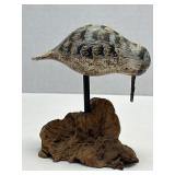 (F) Hand-carved Wooden Shorebird