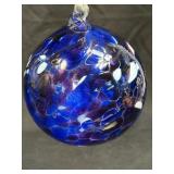 (A) Studio Art Blown Glass Ornament Witch Ball