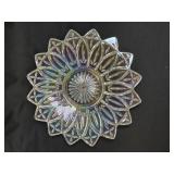 (M) Vintage Iridescent Federal Glass Plate: Star