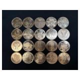 (SC) One Roll (20) One Ounce .999 Fine Copper