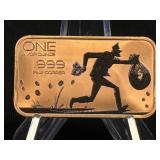 (SC) 1 AVDP oz.999 Fine Copper Colorized Bank
