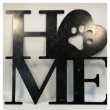 (D) Animal Print HOME Metal Sign 18ï¿½ X 16.75ï¿½