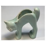 (A) STRETCH MCCOY POTTERY CAT PLANTER