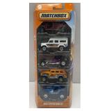 (G) 5 Matchbox Cars By Mattel in Original