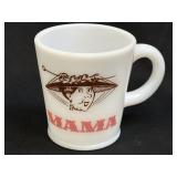 (A) Vintage Hazel Atlas Milk Glass Mug 