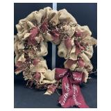 (FL) Burlap Wreath