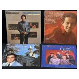 (F) 4pc Vinyl Records Merle Haggard, Bobby