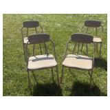 Set of 4 Hamilton Cosco Stylaire Vintage Folding