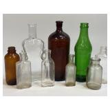 (M) Assorted Vintage Glass Bottles
