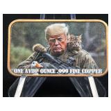 (SC) 1 AVDP oz.999 Fine Copper Colorized Trump