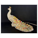 (A) Vintage 1970ï¿½s Ceramic Lustre Peacock Holland