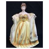 (A) Victorian Ceramic Lady Planter In Beautiful